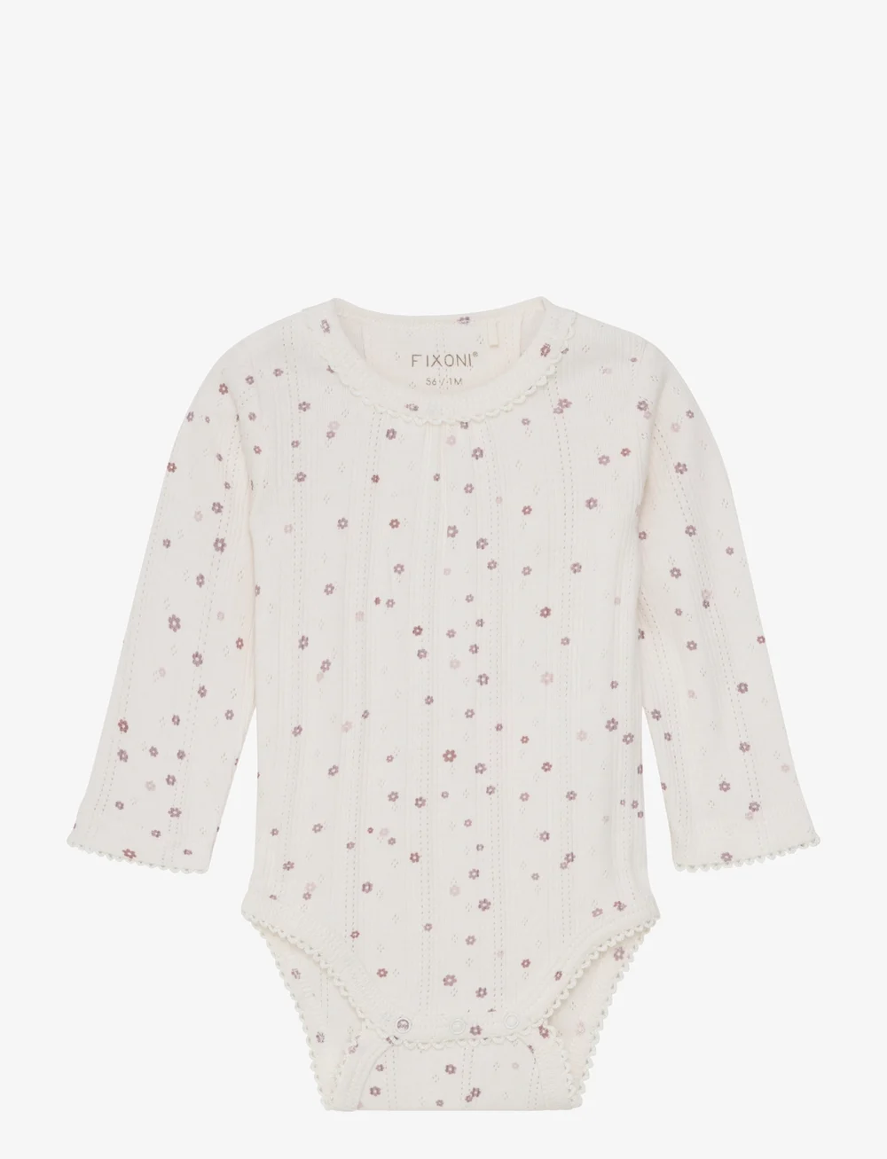 Fixoni - Body LS Pointelle - long-sleeved - eggnog - 0