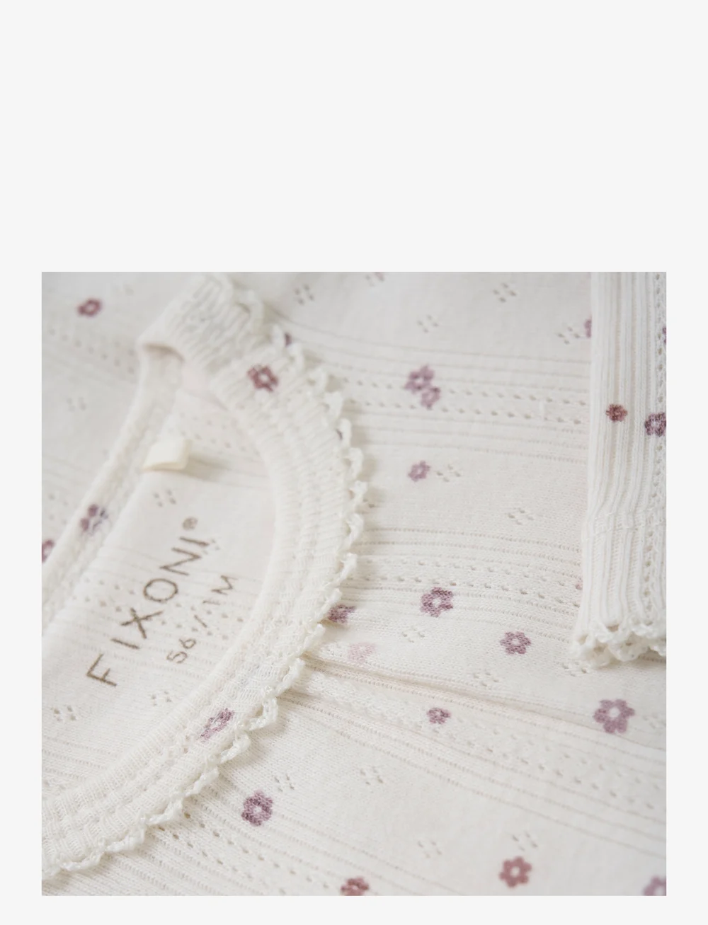 Fixoni - Body LS Pointelle - long-sleeved - eggnog - 2