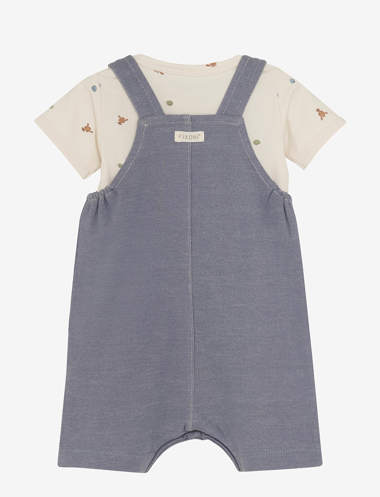 Fixoni - Set w. Body & Romper Sweat - sæt med body - grisaille - 1