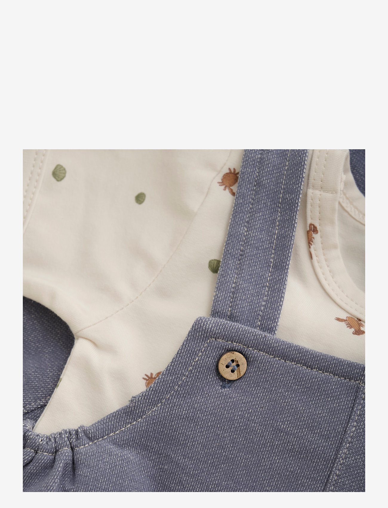 Fixoni - Set w. Body & Romper Sweat - sæt med body - grisaille - 4