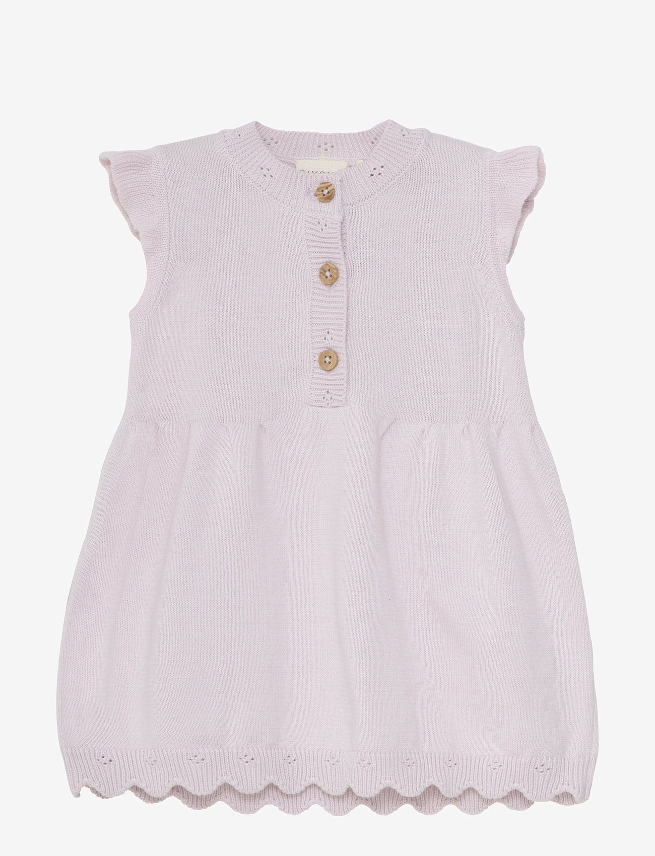 Fixoni - Dress Knit - sleevless baby dresses - gray lilac - 0