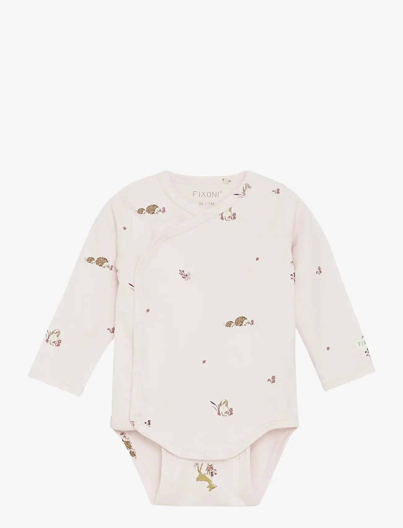 Fixoni - Wrap Body LS - long-sleeved bodies - mauve chalk - 0