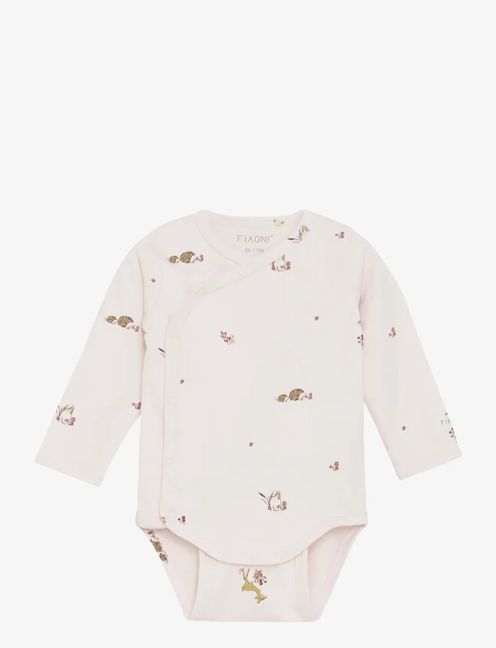 Fixoni - Wrap Body LS - langärmelige bodys - mauve chalk - 0