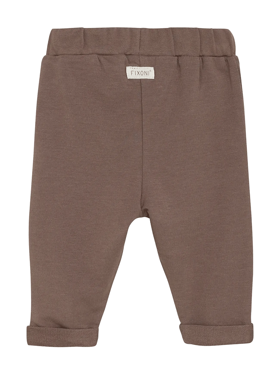 Fixoni - Pants Sweat - dressipüksid - coffee quartz - 1