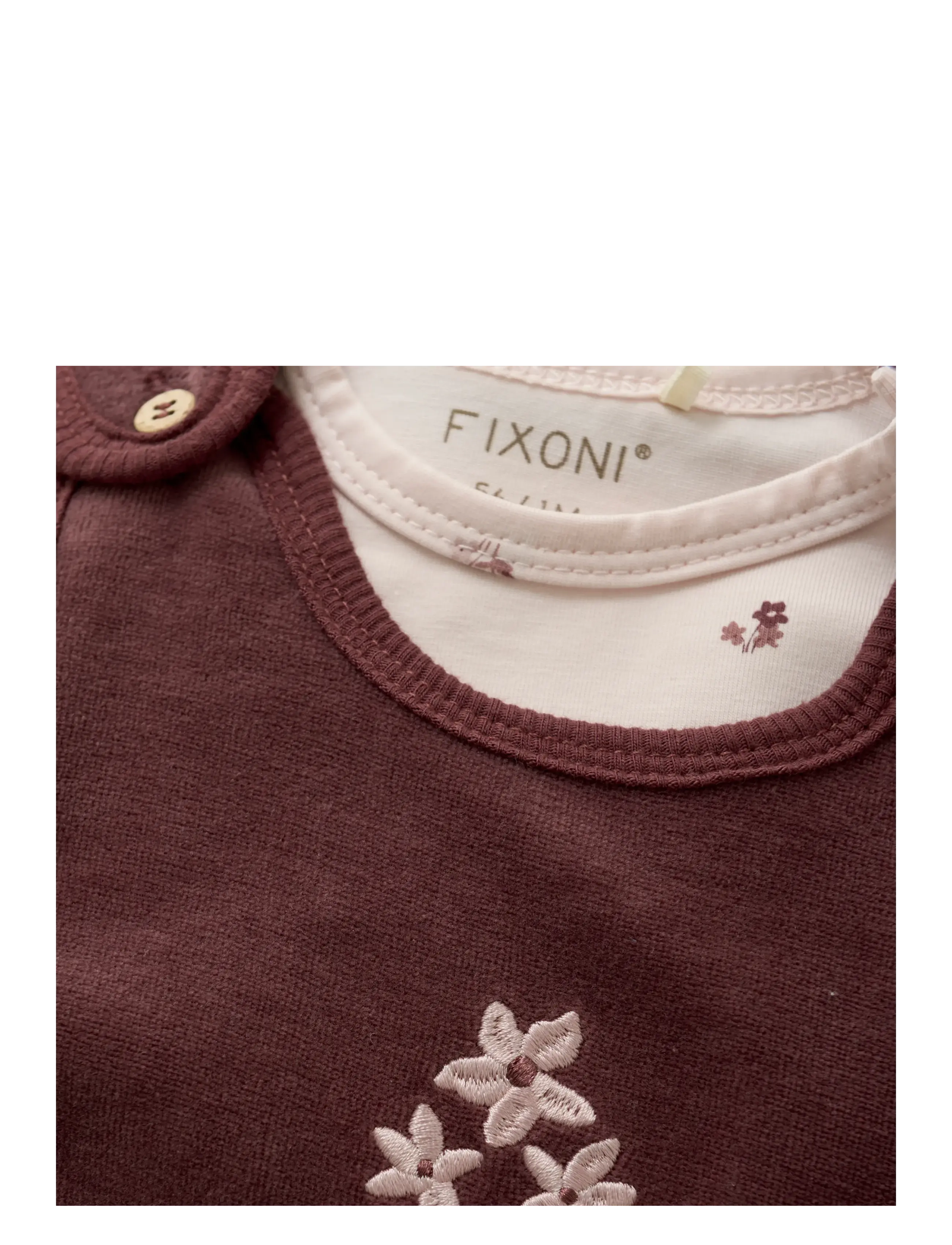 Fixoni - Set w. Body and Velour Romper - catawba grape - 4