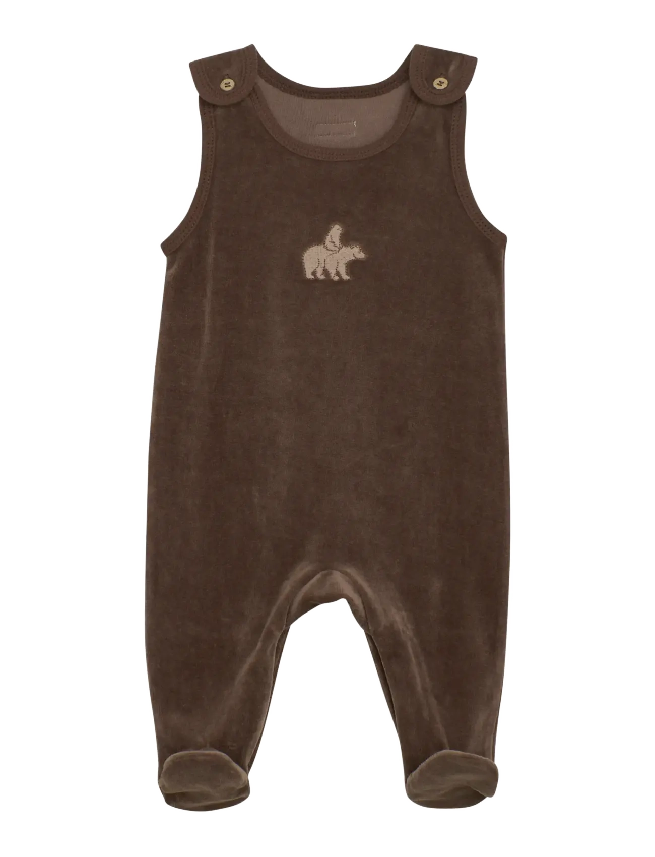 Fixoni - Set w. Body and Velour Romper - coffee quartz - 2