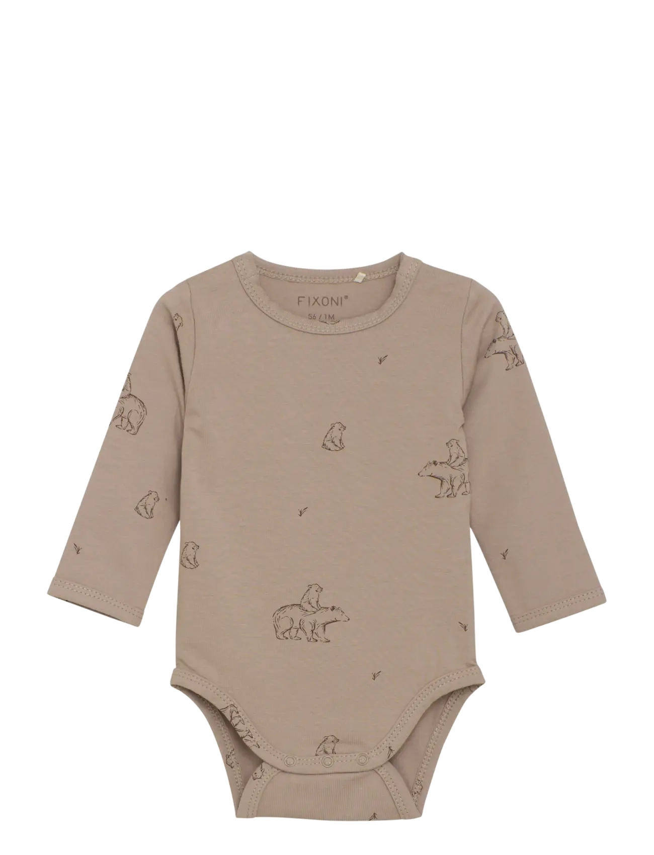 Fixoni - Set w. Body and Velour Romper - coffee quartz - 3