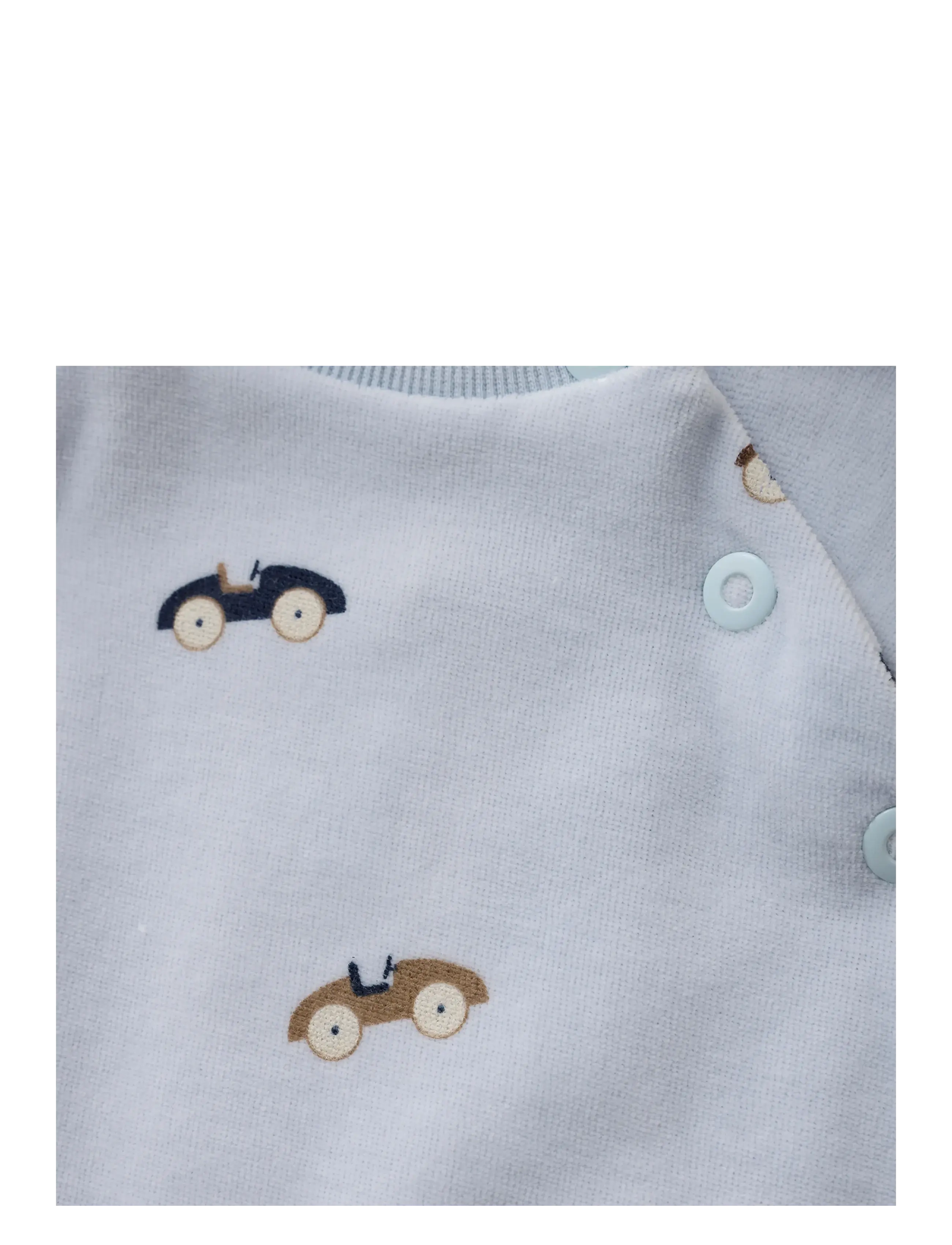 Fixoni - Romper LS Velour - arctic ice - 2
