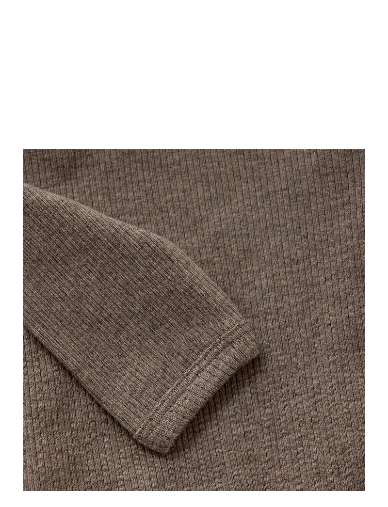 Fixoni - Body LS Melange Rib - pikkade varrukatega - coffee quartz melange - 2