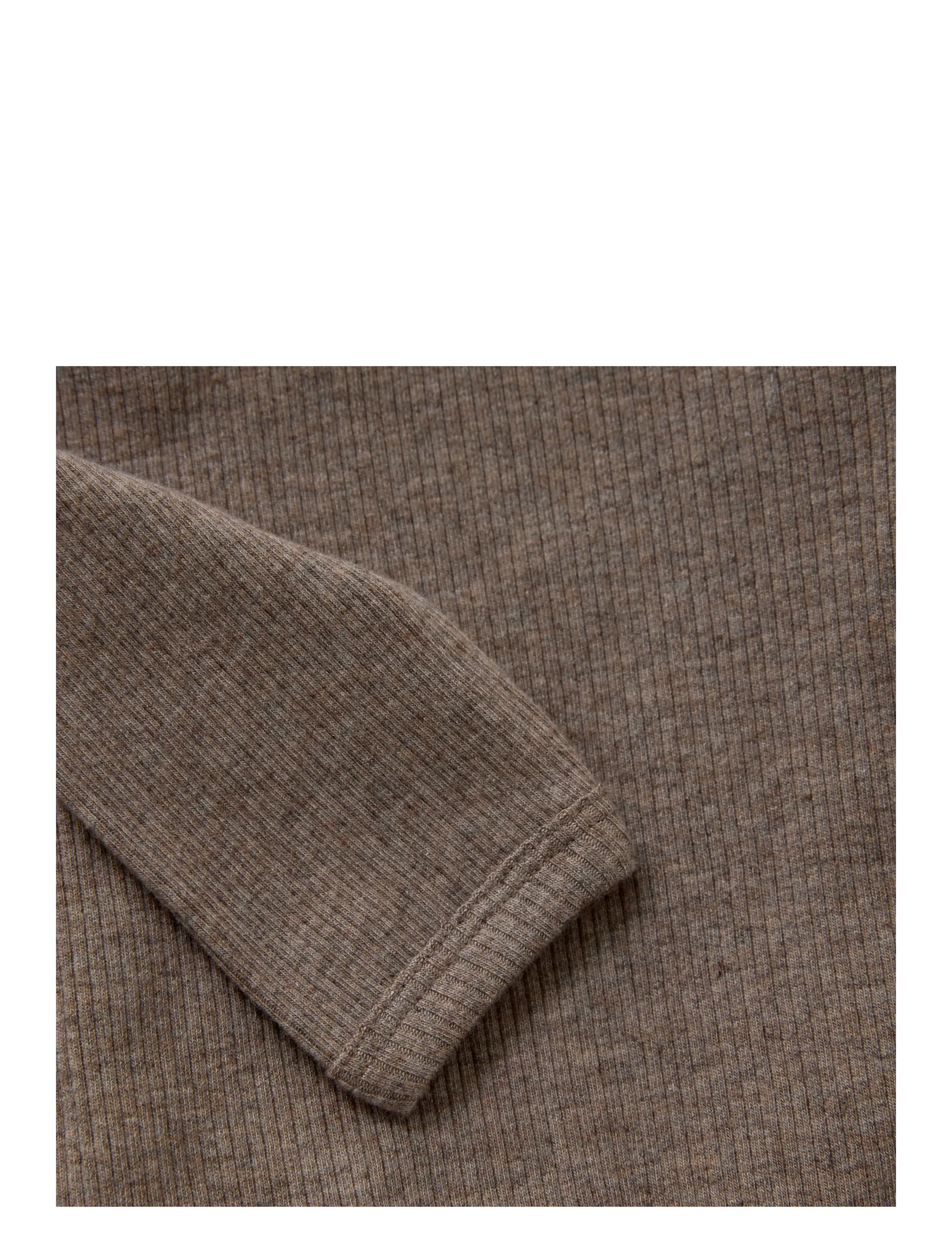 Fixoni - Body LS Melange Rib - langärmelig - coffee quartz melange - 2