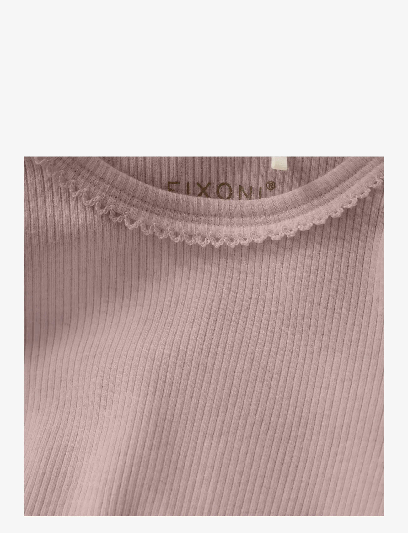 Fixoni - Body LS Melange Rib - pikkade varrukatega - pale mauve melange - 2