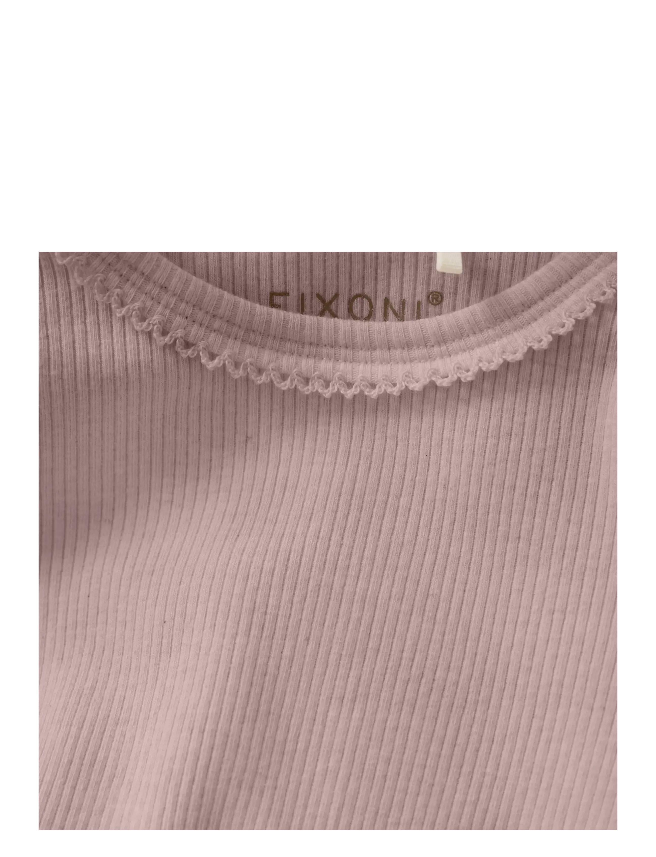 Fixoni - Body LS Melange Rib - langærmede - pale mauve melange - 2