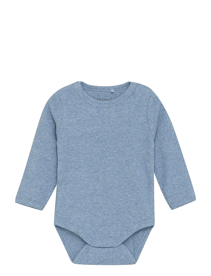 Fixoni - Body LS Melange Rib - long-sleeved - rain washed melange - 0