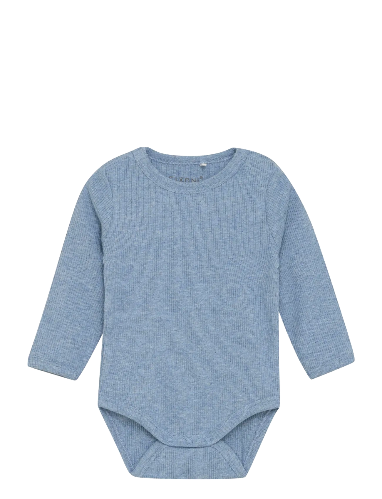 Fixoni Body LS Melange Rib - Riided - RAIN WASHED MELANGE / blue