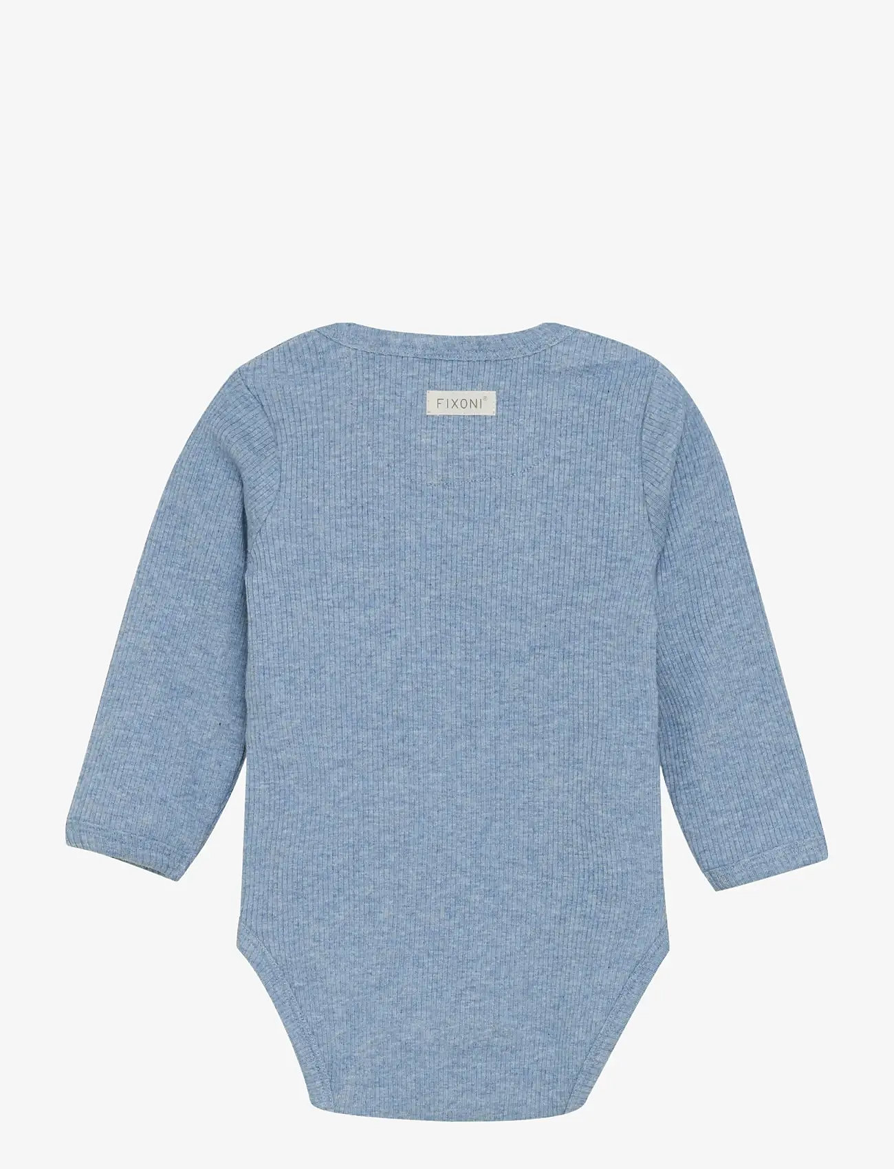 Fixoni - Body LS Melange Rib - long-sleeved - rain washed melange - 1