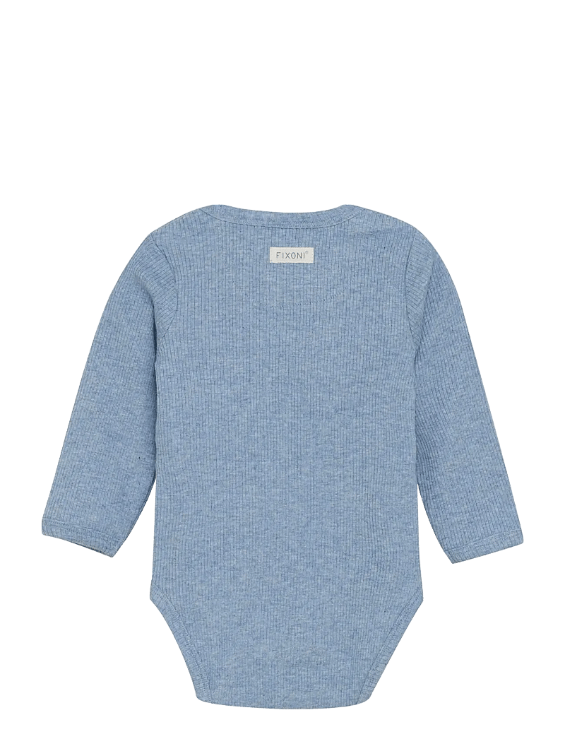 Fixoni - Body LS Melange Rib - long-sleeved - rain washed melange - 1