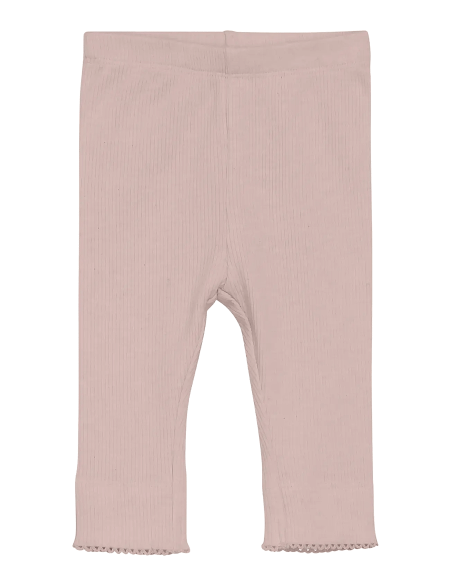 Fixoni - Leggings Melange Rib - leggings - pale mauve melange - 0