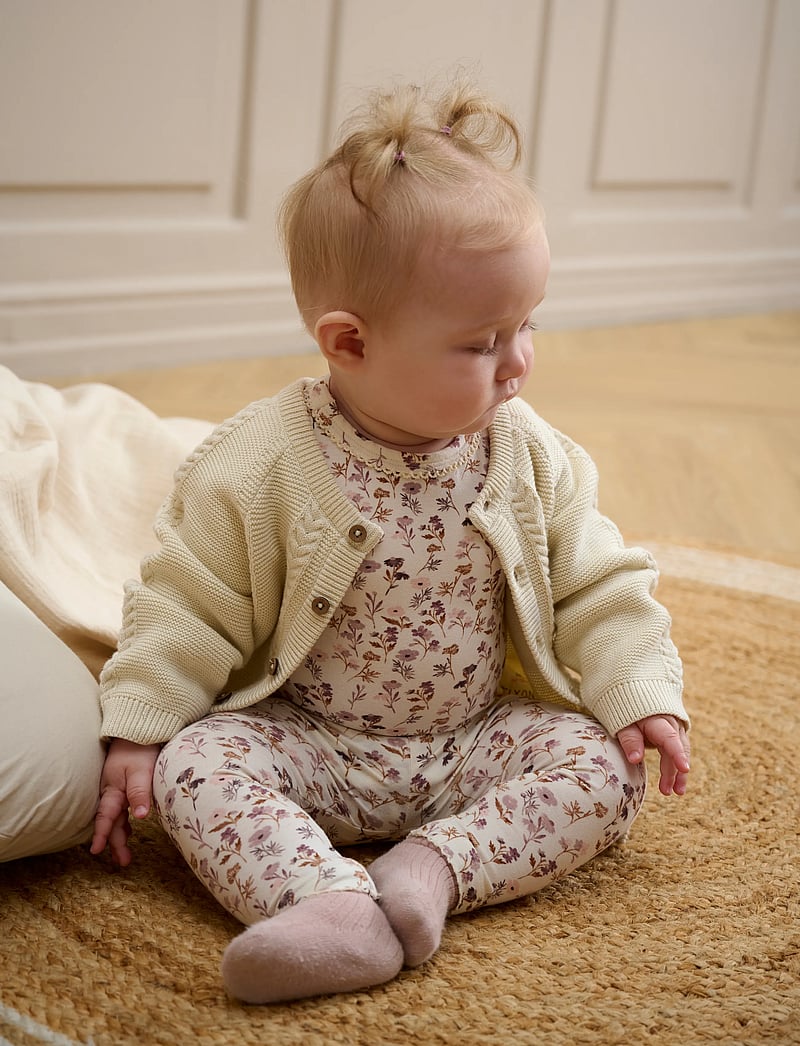 Fixoni - Cardigan Knit - cardigans - eggnog - 0