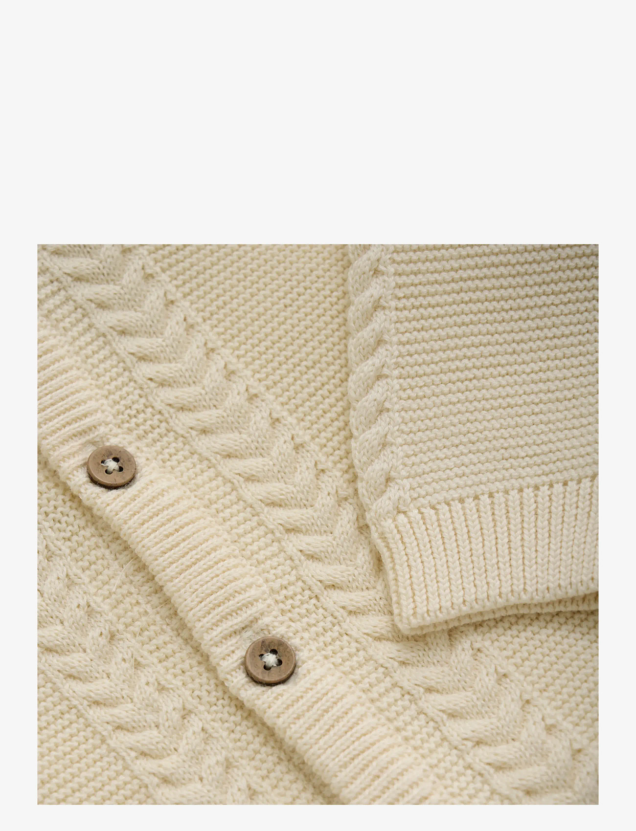 Fixoni - Cardigan Knit - cardigans - eggnog - 3