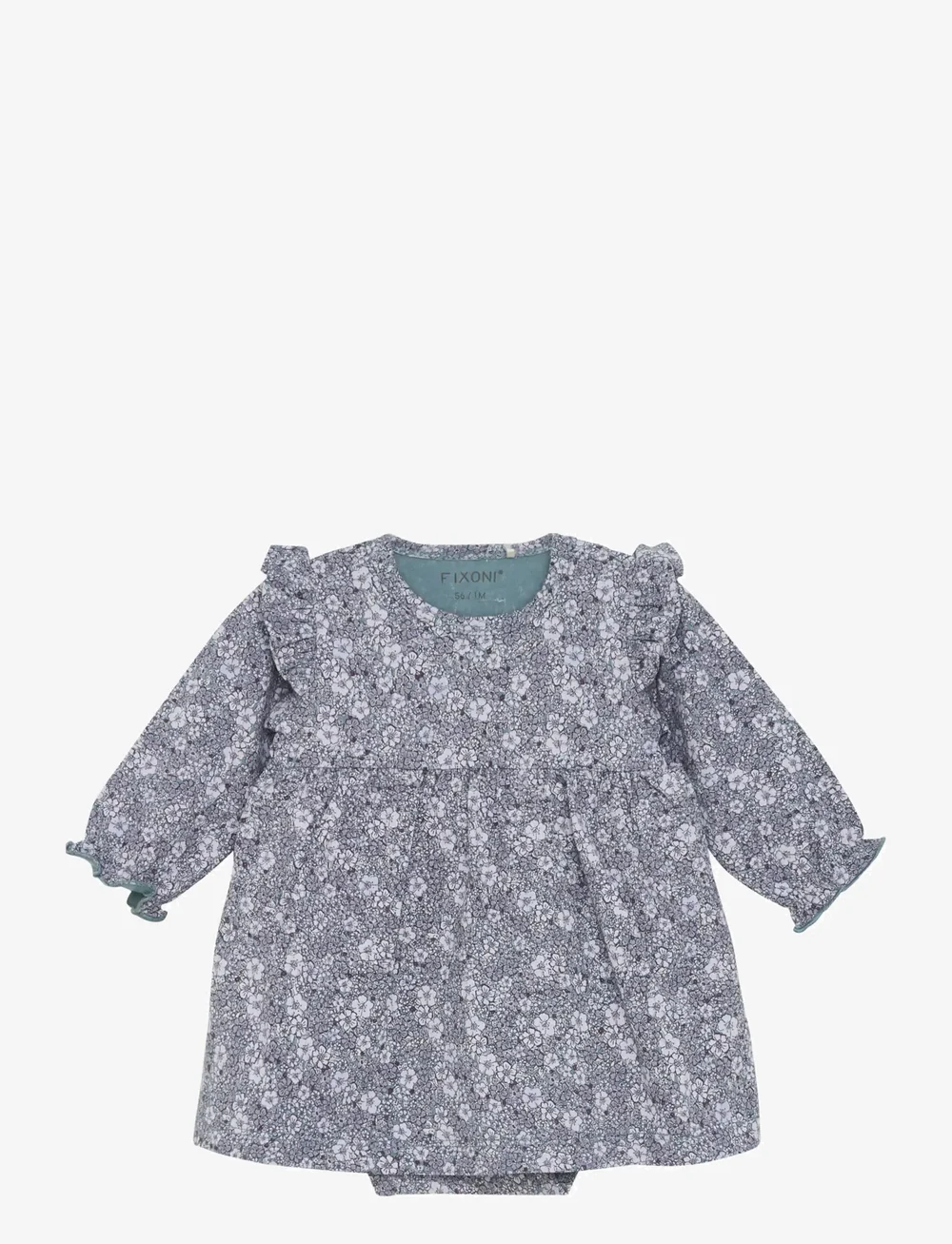 Fixoni - Body Dress LS - langærmede babykjoler - thistle - 0