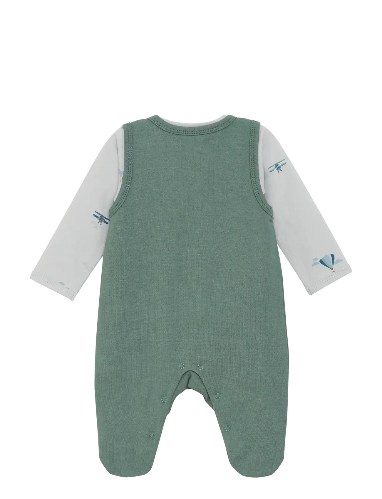Fixoni - Set w. Body and Romper Sweat - komplekti ar augšdaļu - laurel wreath - 1