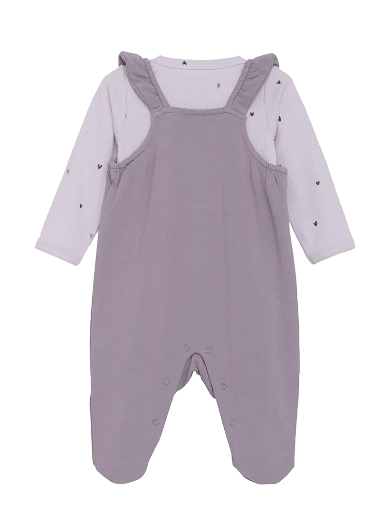 Fixoni - Set w. Body and Romper Sweat - sets mit body - purple ash - 1