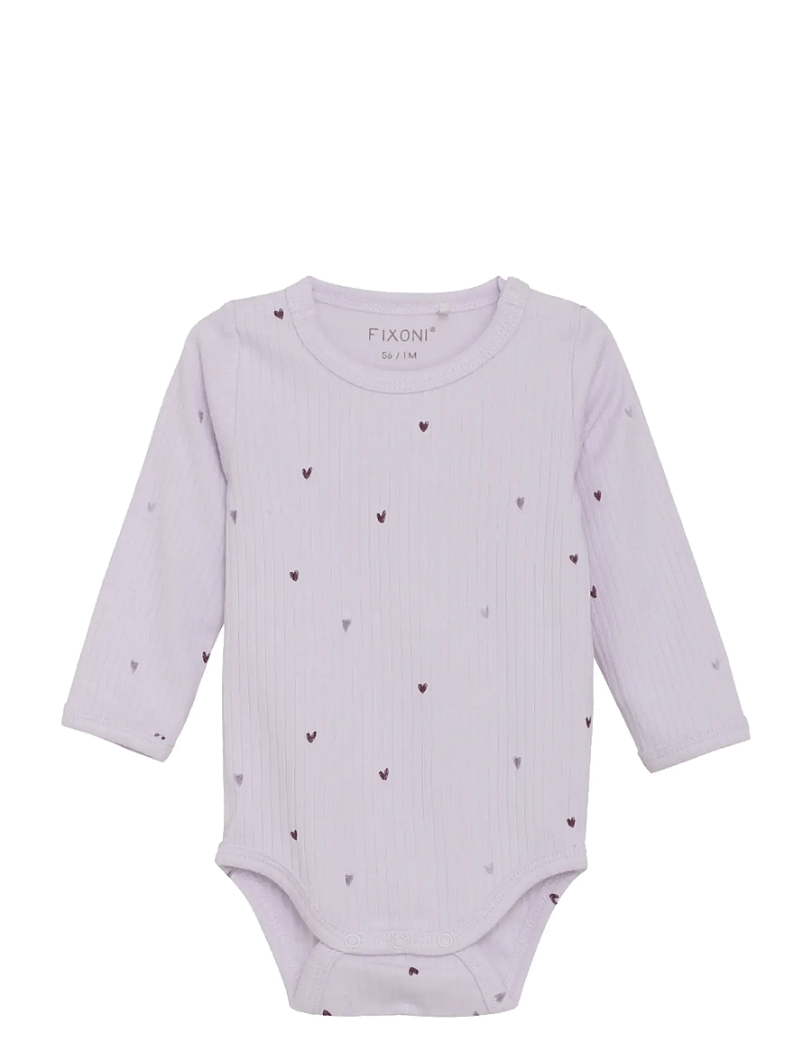 Fixoni - Set w. Body and Romper Sweat - sets mit body - purple ash - 3