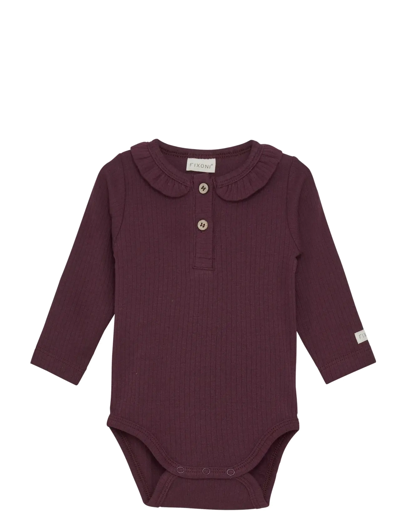 Fixoni Body LS Rib - Riided - GRAPE WINE / purple