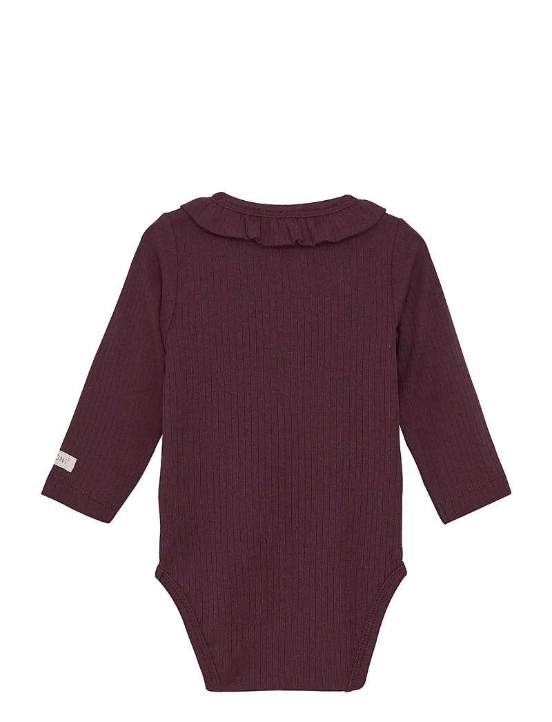 Fixoni - Body LS Rib - langärmelige bodys - grape wine - 1