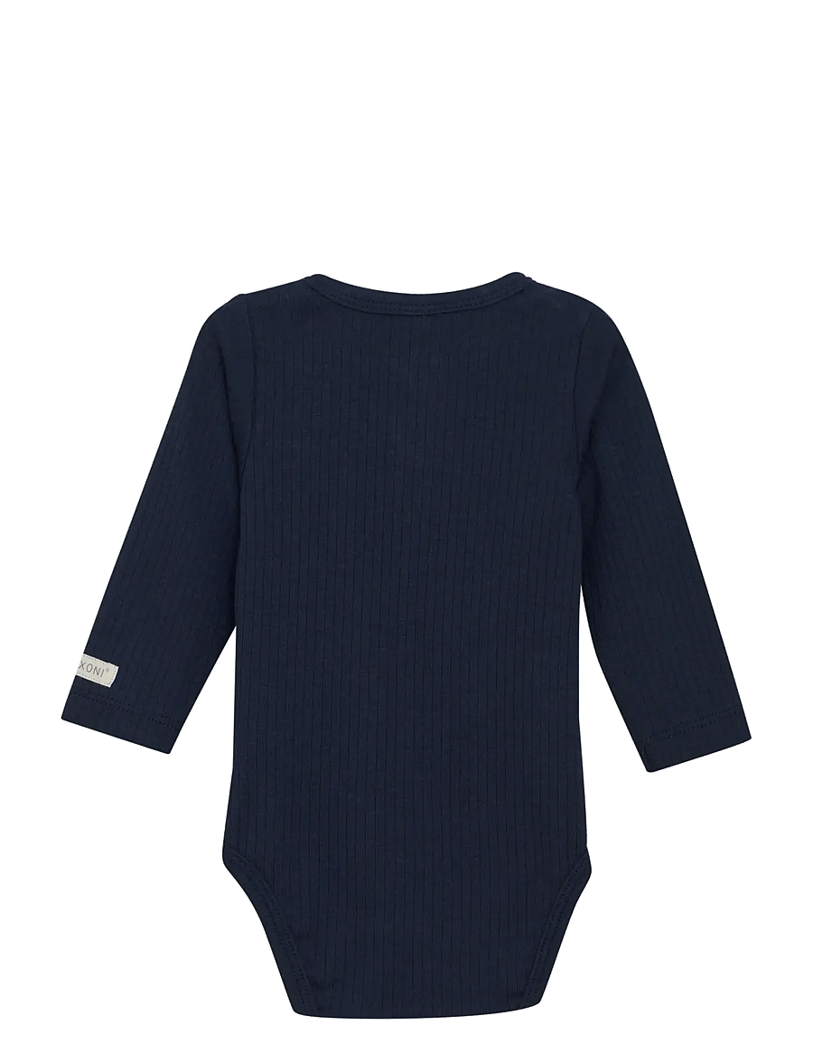 Fixoni - Body LS Rib - long-sleeved bodies - navy blazer - 1