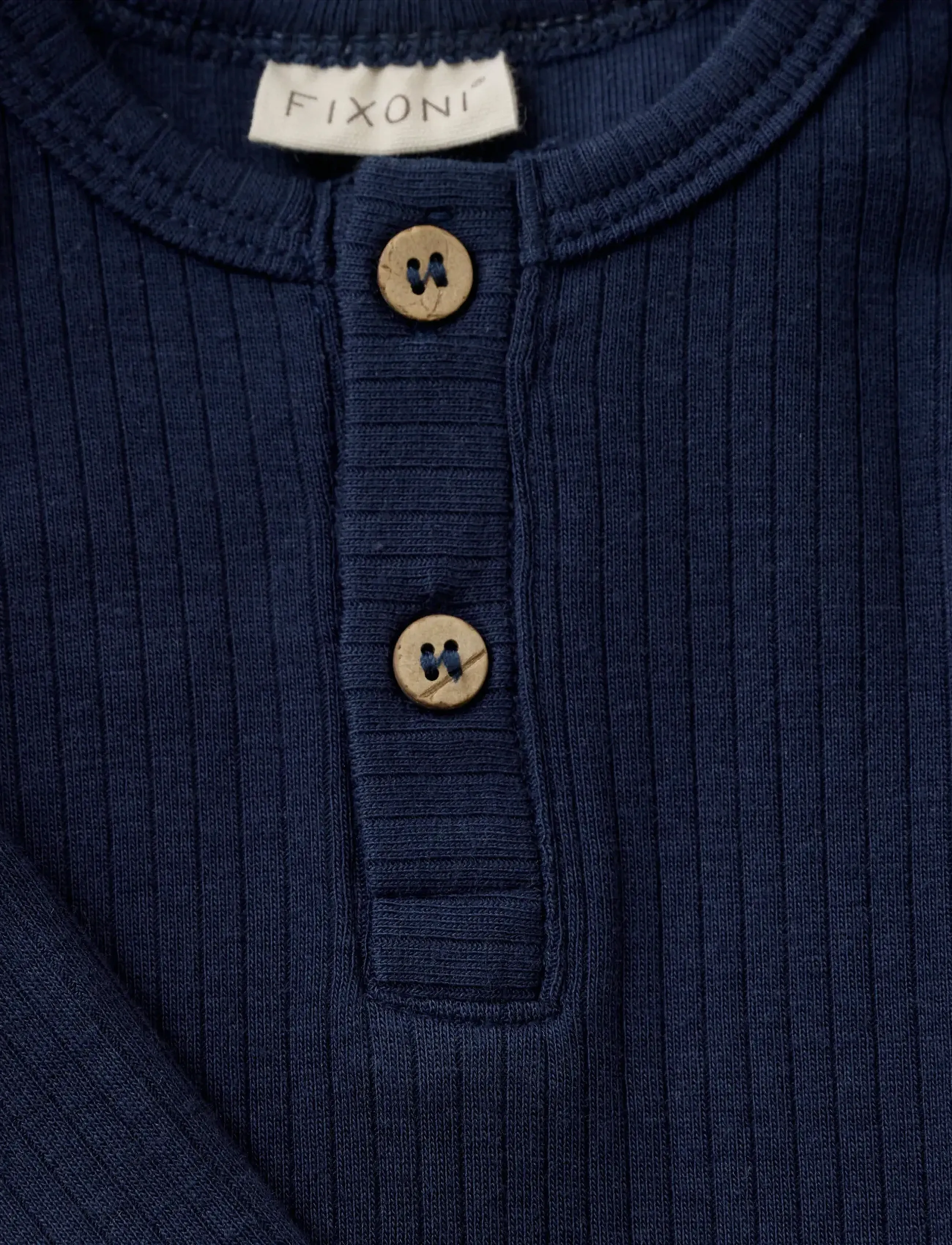 Fixoni - Body LS Rib - long-sleeved bodies - navy blazer - 2