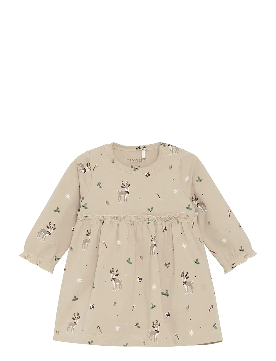 Fixoni - Body Dress LS - babyjurken met lange mouwen - moonlight - 1
