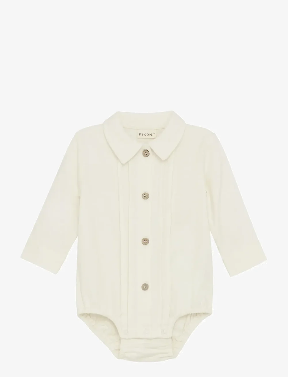 Fixoni - Body Shirt LS - långärmade - eggnog - 0