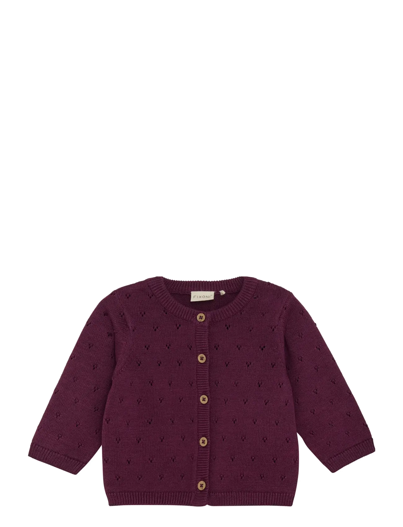 Fixoni Cardigan Knit, 80, Knitwear, Lila - Cardigans, Kinder