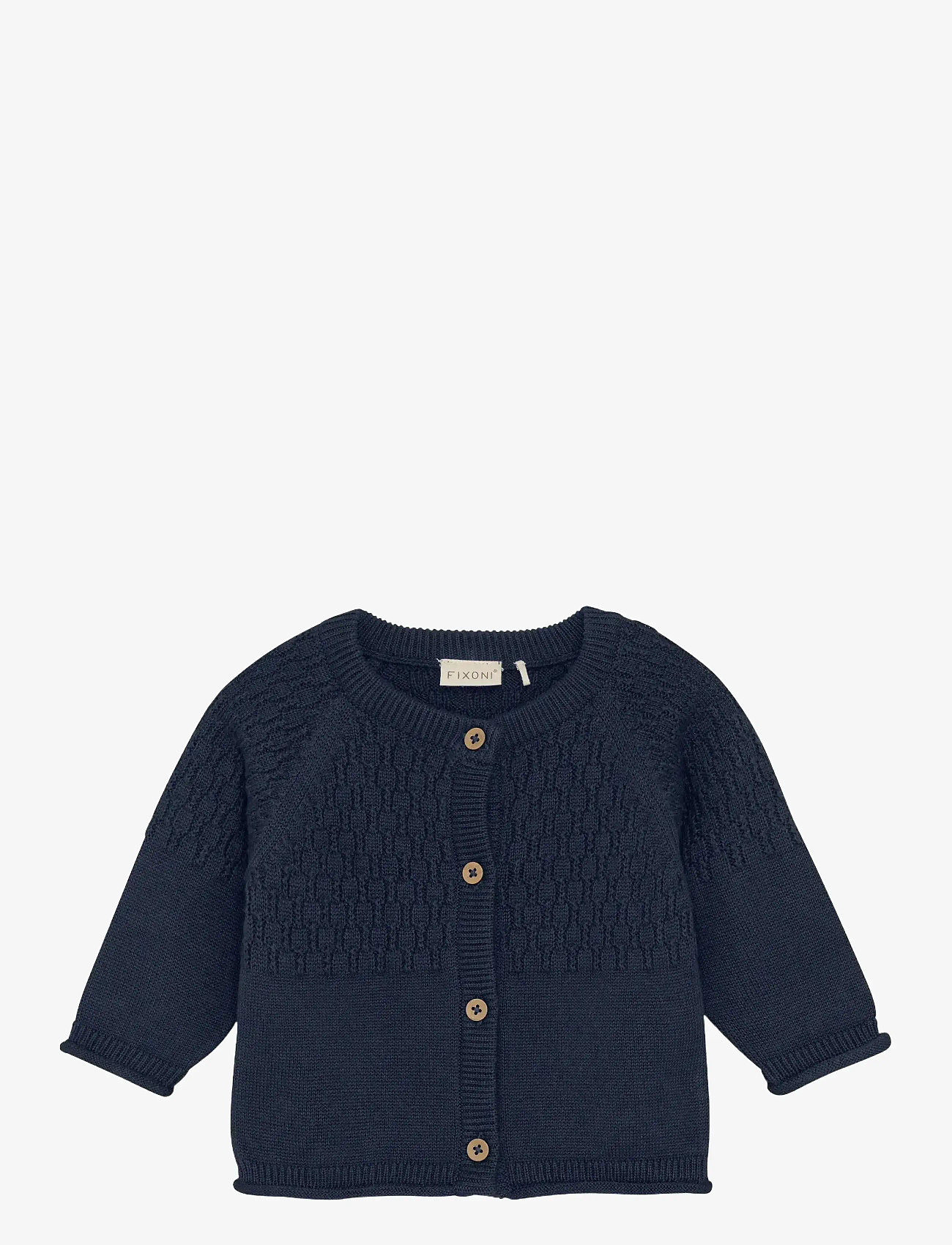 Fixoni - Cardigan Knit - koftor - navy blazer - 0