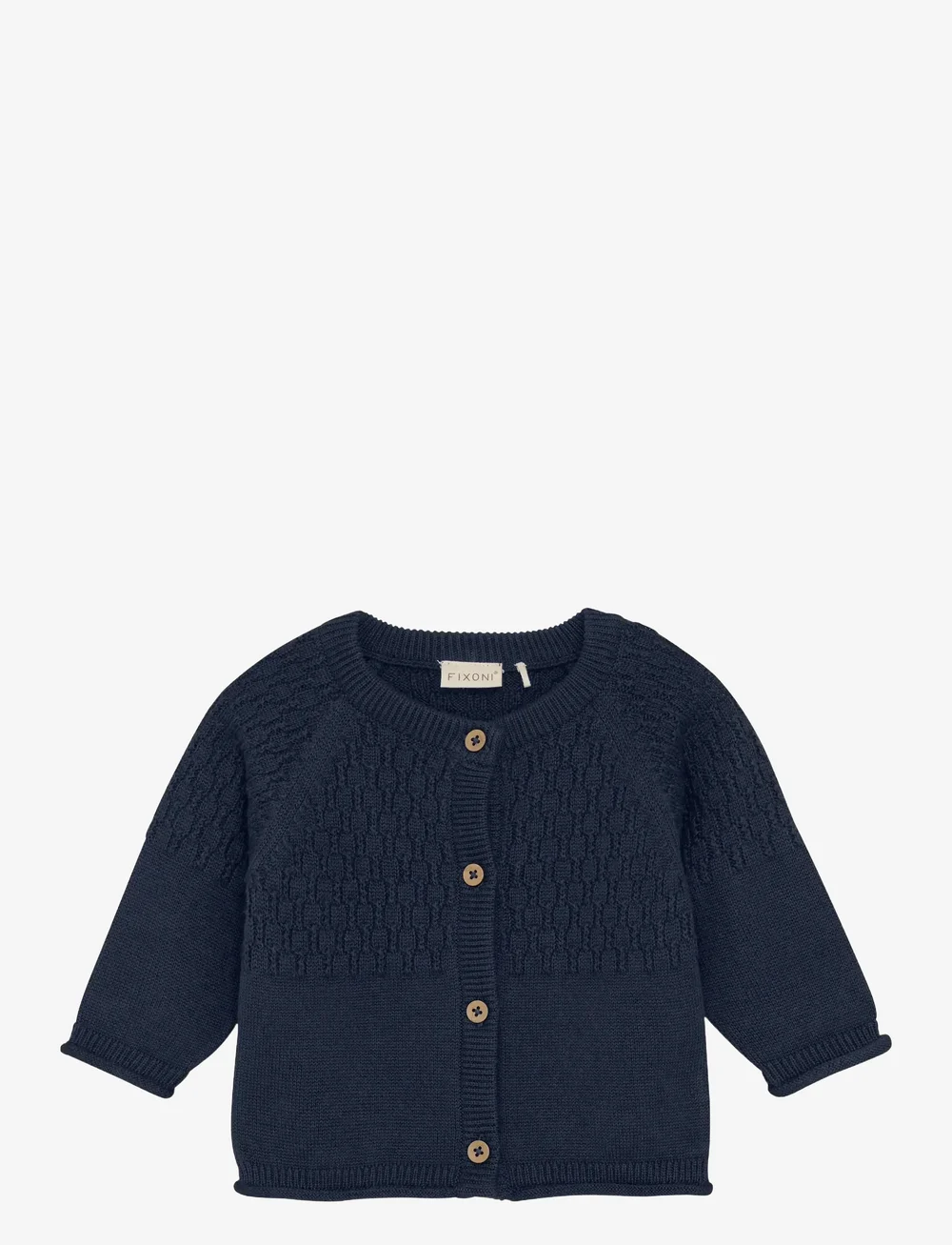 Fixoni - Cardigan Knit - cardigans - navy blazer - 0