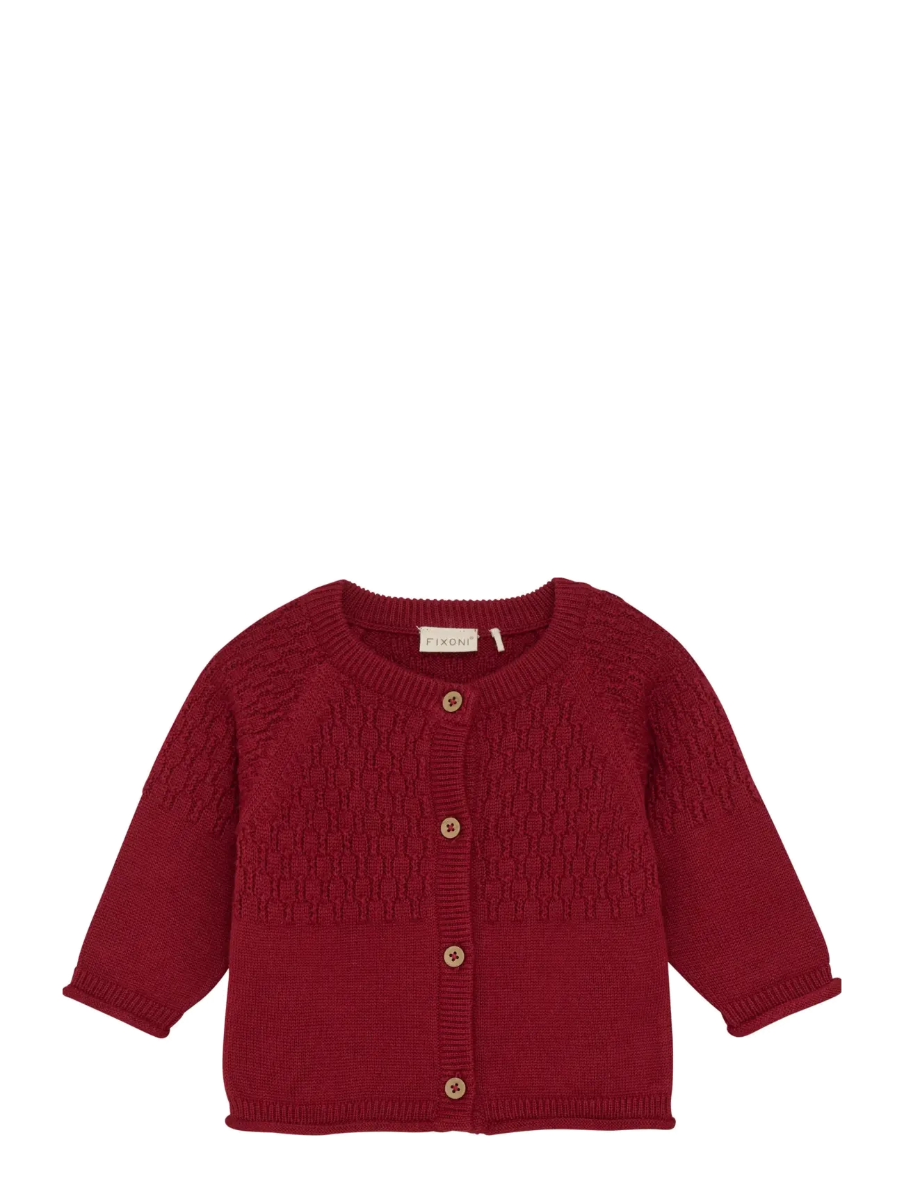 Fixoni Cardigan Knit - 4 for 3 - SYRAH / red