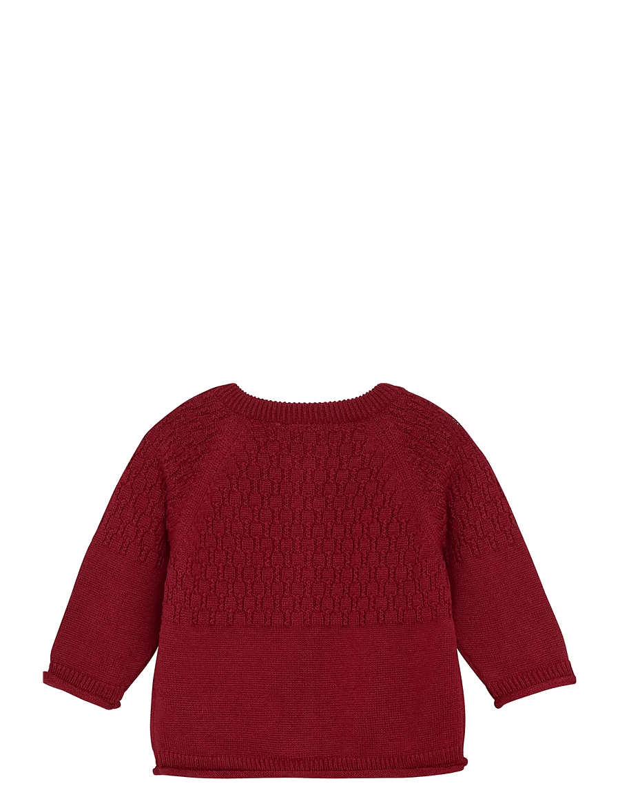 Fixoni - Cardigan Knit - koftor - syrah - 2