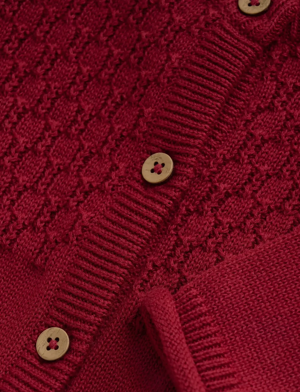 Fixoni - Cardigan Knit - cardigans - syrah - 3