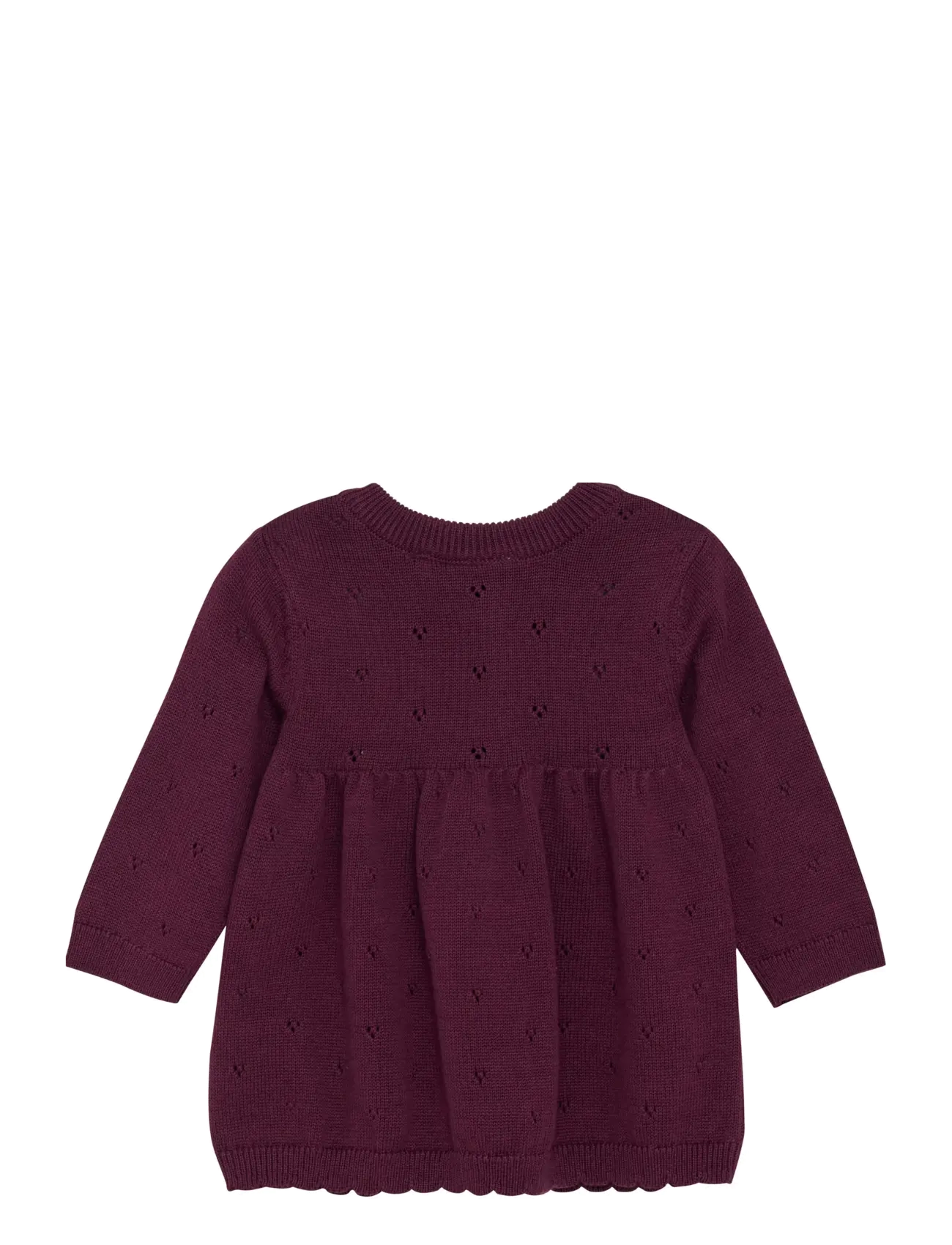 Fixoni - Dress Knit - vauvojen pitkähihaiset mekot - grape wine - 1