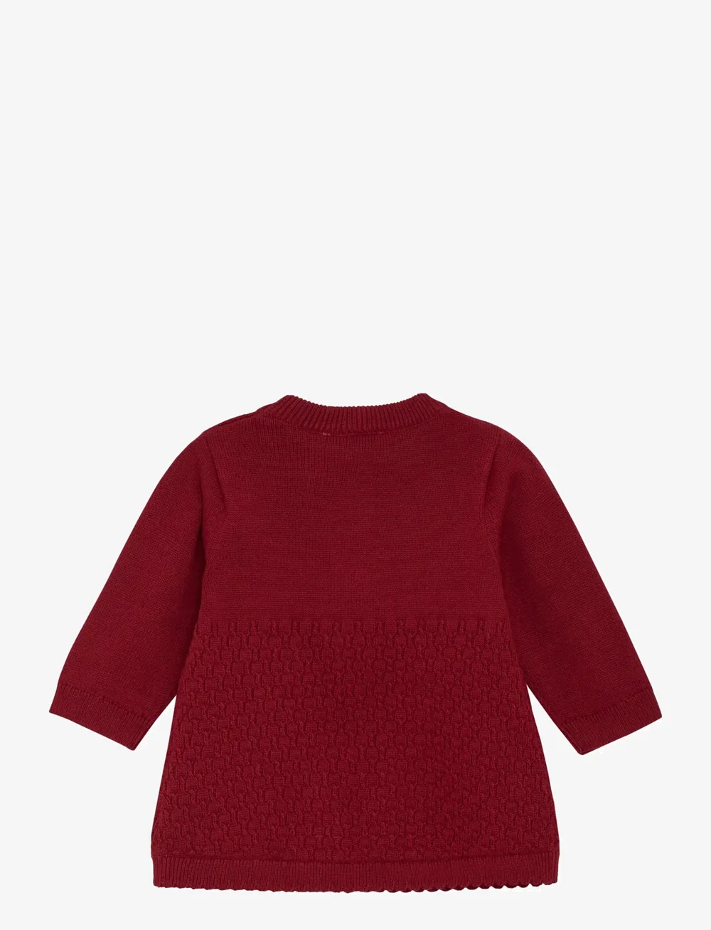 Fixoni - Dress Knit - långärmade babyklänningar - syrah - 1