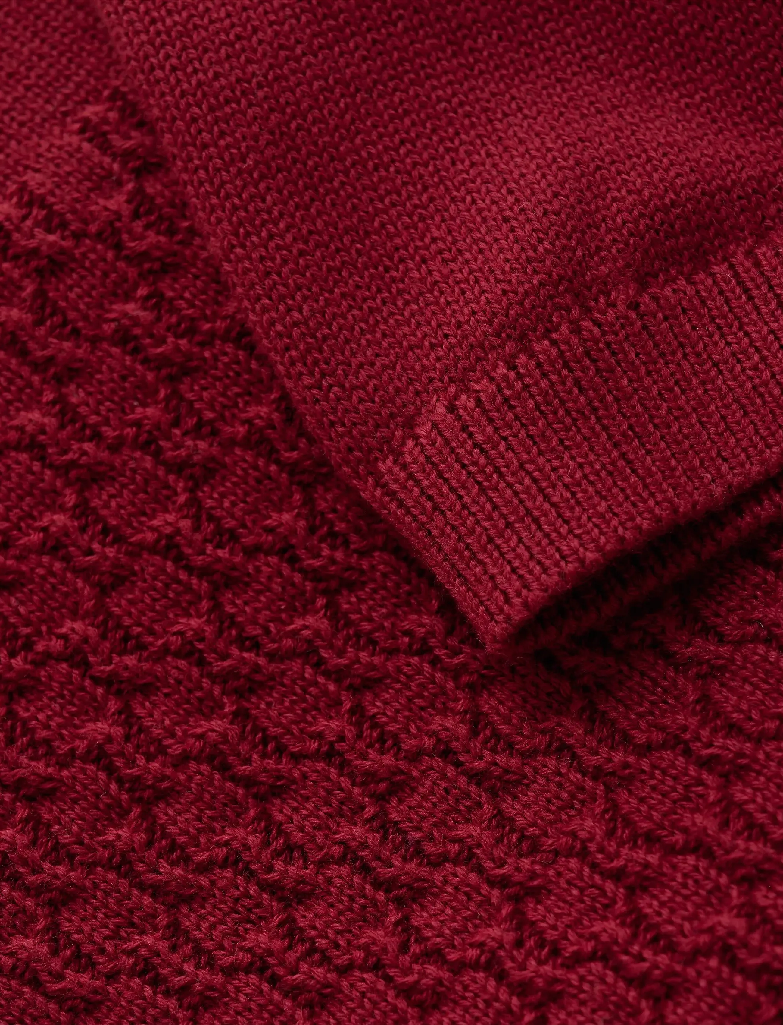 Fixoni - Dress Knit - langærmede babykjoler - syrah - 2