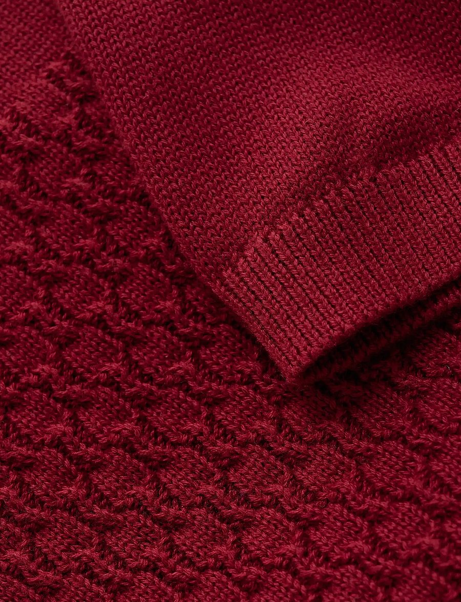 Fixoni - Dress Knit - langærmede babykjoler - syrah - 2
