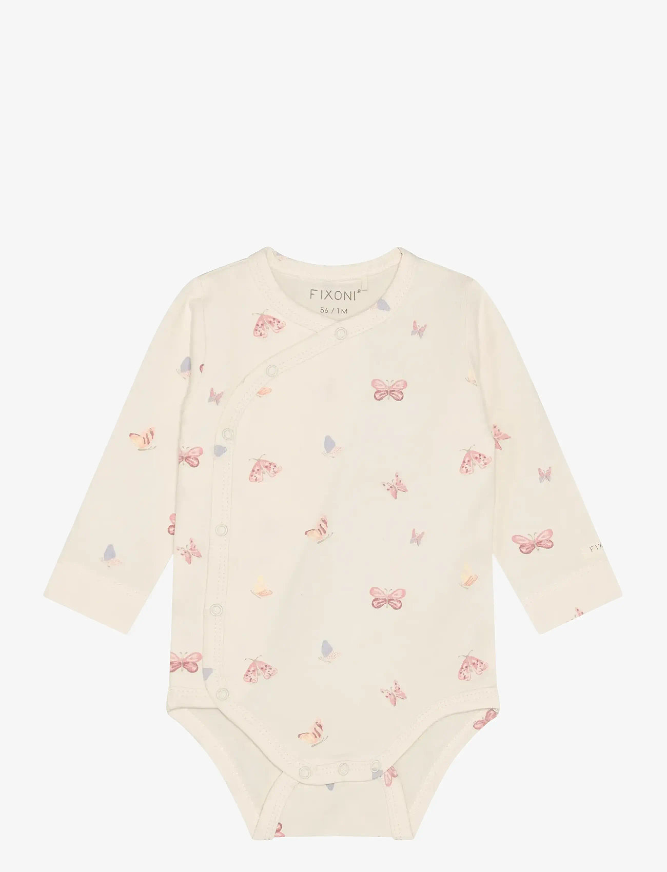 Fixoni - Wrap Body LS - långärmade bodies - bleached mauve - 0