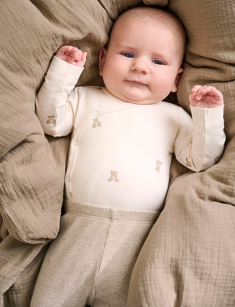 Fixoni - Wrap Body LS - långärmade bodies - pure cashmere - 0