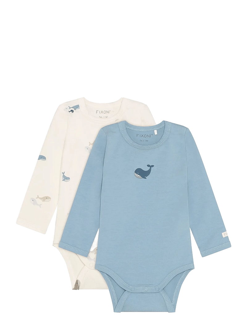 Fixoni - Body LS 2-Pack - pikkade varrukatega - arctic ice - 0