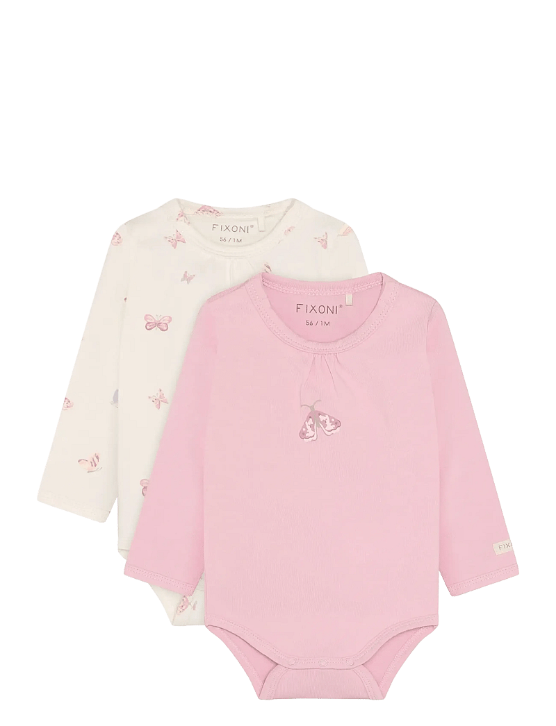 Fixoni - Body LS 2-Pack - langärmelig - bleached mauve - 0