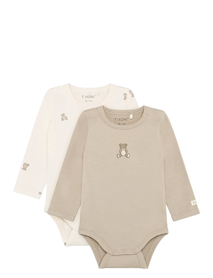 Fixoni - Body LS 2-Pack - długie rękawy - pure cashmere - 1
