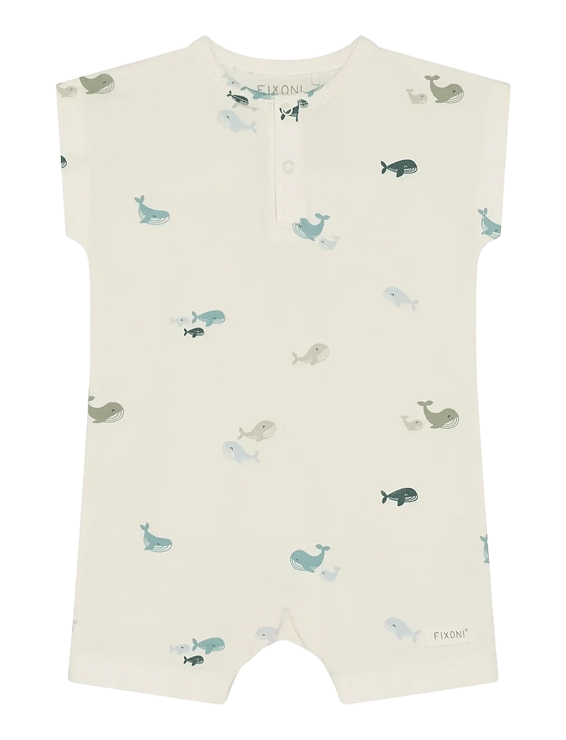 Fixoni - Romper SS - kortærmede - arctic ice - 0
