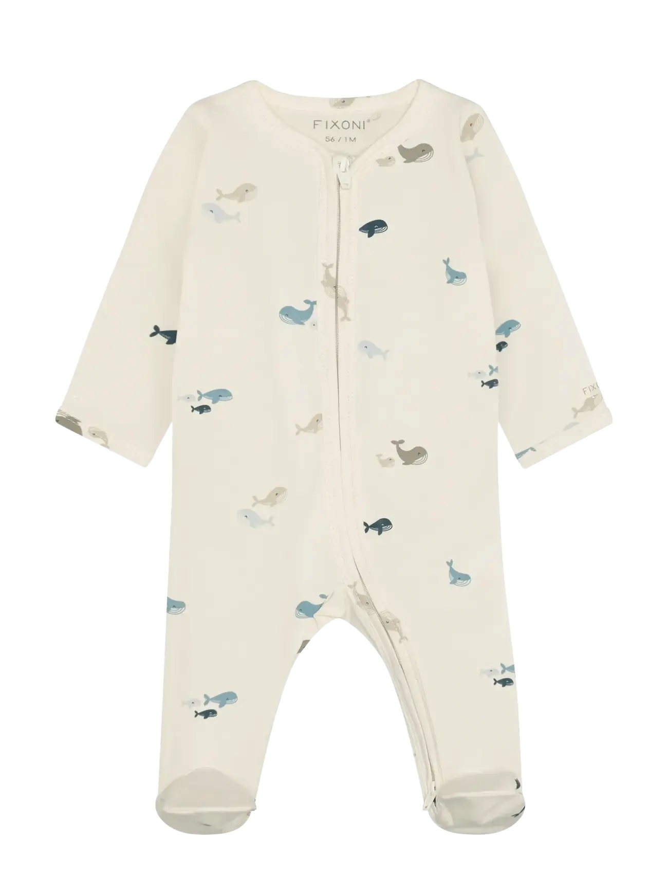 Fixoni Nightsuit w. Feet - Kleidung - ARCTIC ICE / cream